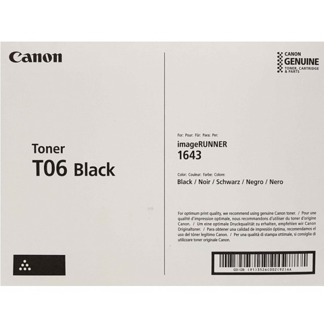 Canon CRG-T06 оригинална черна тонер касета